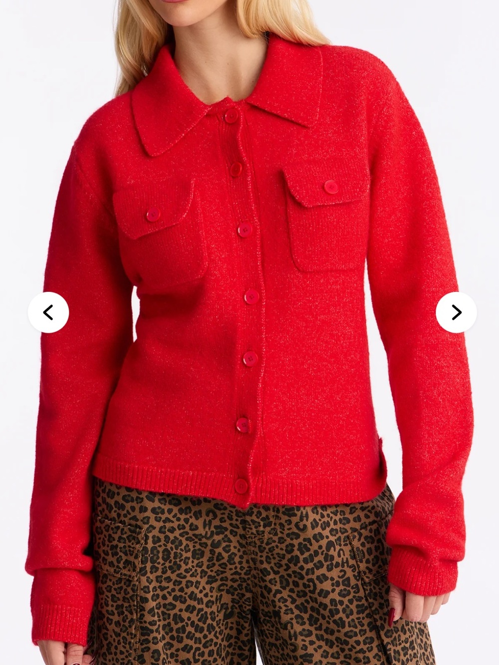 Fashion Nova collar knit cardigan